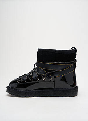 Bottines/boots fourrée talon plat jusqu'à 3cm noir GIA VENTOLA femme