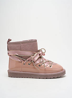 Bottines/boots fourrée talon plat jusqu'à 3cm rose GIA VENTOLA femme
