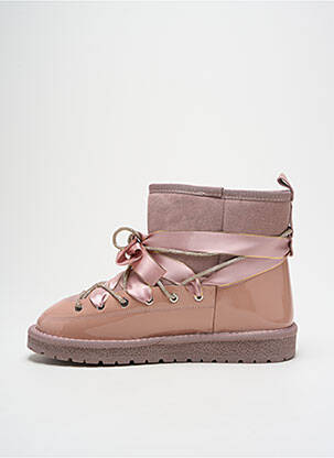 Bottines/boots fourrée talon plat jusqu'à 3cm rose GIA VENTOLA femme