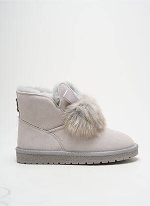 Bottines/boots fourrée talon plat jusqu'à 3cm gris GIA VENTOLA femme