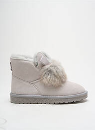 Bottines/boots fourrée talon plat jusqu'à 3cm gris GIA VENTOLA femme