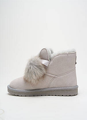 Bottines/boots fourrée talon plat jusqu'à 3cm gris GIA VENTOLA femme