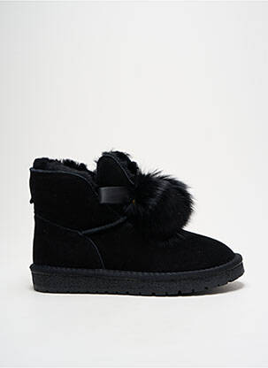 Bottines/boots fourrée talon plat jusqu'à 3cm noir GIA VENTOLA femme