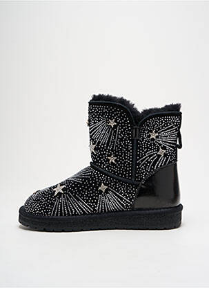 Bottines/boots fourrée talon plat jusqu'à 3cm noir GIA VENTOLA femme