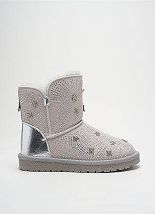 Bottines/boots fourrée talon plat jusqu'à 3cm gris GIA VENTOLA femme
