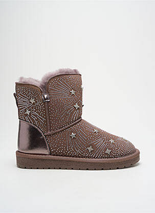 Bottines/boots fourrée talon plat jusqu'à 3cm marron GIA VENTOLA femme