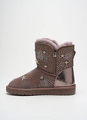 Bottines/boots fourrée talon plat jusqu'à 3cm marron GIA VENTOLA femme