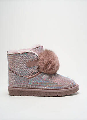 Bottines/boots fourrée talon plat jusqu'à 3cm rose GIA VENTOLA femme