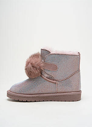Bottines/boots fourrée talon plat jusqu'à 3cm rose GIA VENTOLA femme