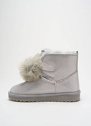 Bottines/boots fourrée talon plat jusqu'à 3cm gris GIA VENTOLA femme