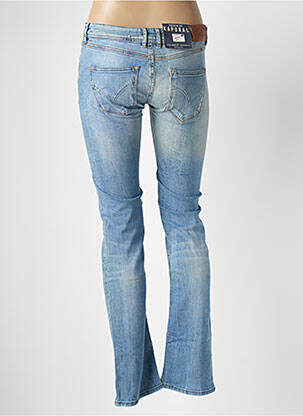 Jeans coupe droite effet usé délavé taille basse bleu KAPORAL femme