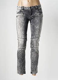 Jeans skinny taille normale taille normale gris KAPORAL femme