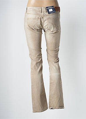 Jeans coupe droite stretch taille basse beige KAPORAL femme