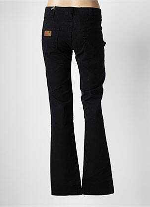 Pantalon droit stretch taille basse noir LOIS femme