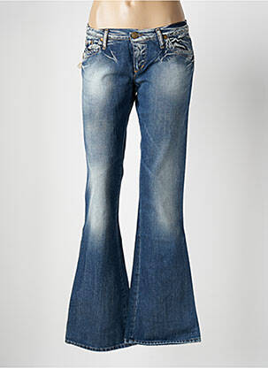 Jean coupe flare taille basse taille basse bleu TAKE TWO femme