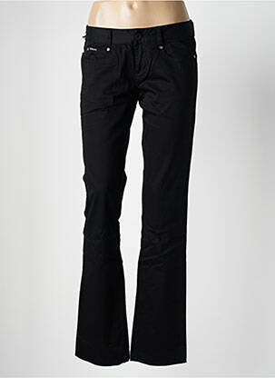 Pantalon droit stretch taille normale noir CALVIN KLEIN femme