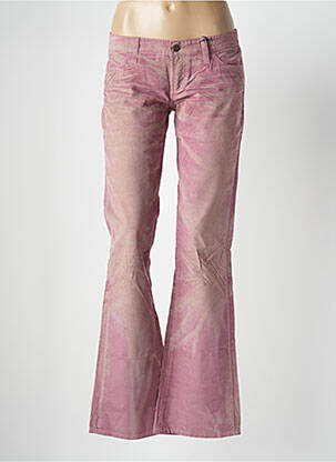 Pantalon flare taille basse taille basse rose MELTIN'POT femme