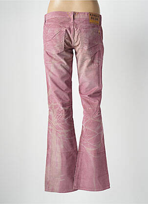 Pantalon flare taille basse taille basse rose MELTIN'POT femme