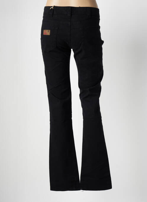 Pantalon droit stretch taille basse noir LOIS femme