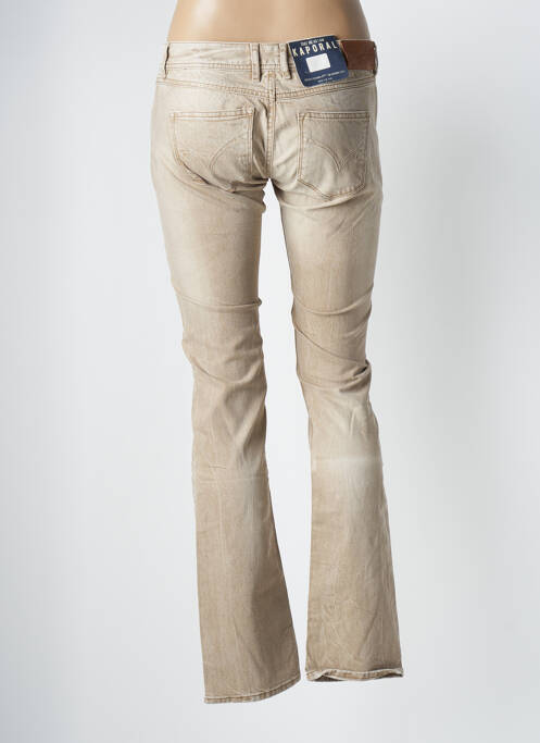 Jeans coupe droite beige KAPORAL pour femme