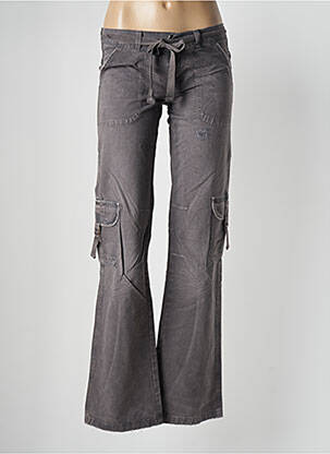 Pantalon cargo coupe droite gris MELTIN'POT femme