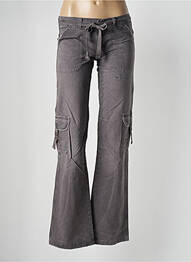 Pantalon cargo coupe droite gris MELTIN'POT femme
