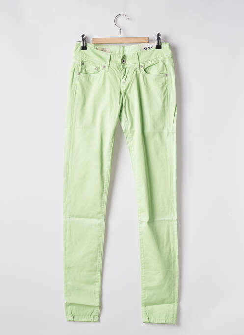 Pantalon slim vert PEPE JEANS pour femme