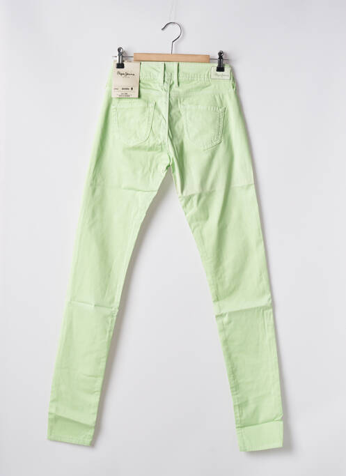 Pantalon slim vert PEPE JEANS pour femme