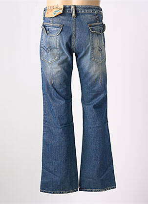 Jeans coupe droite fermeture zippée sous rabat boutonné taille normale bleu REPLAY homme