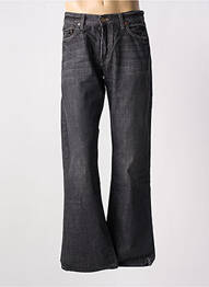 Jeans coupe droite fermeture zippée sous rabat boutonné gris ENERGIE homme