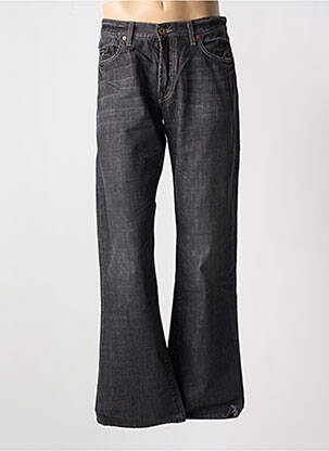 Jeans coupe droite fermeture zippée sous rabat boutonné gris ENERGIE homme