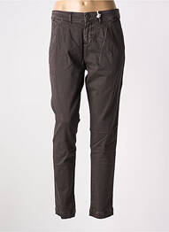 Pantalon slim fermeture zippée sous rabat boutonné bleu MELTIN'POT homme