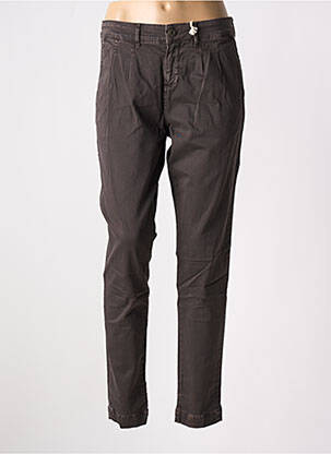 Pantalon slim fermeture zippée sous rabat boutonné bleu MELTIN'POT homme