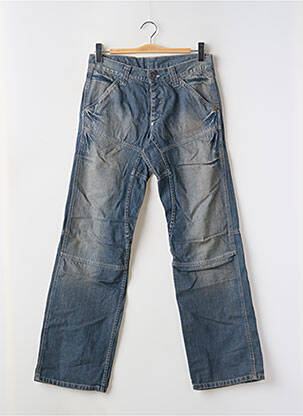 Jeans coupe droite poches bleu DDP femme