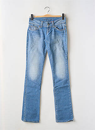 Jeans coupe slim poches bleu GUESS femme