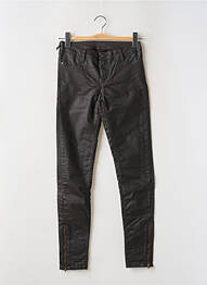 Pantalon slim poches noir TEDDY SMITH femme