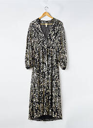 Robe longue manches longues manches longues noir H&M femme