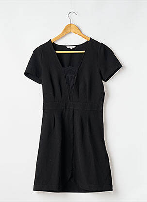 Robe courte manches courtes manches courtes noir CLO&SE femme