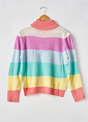 Pull resserrée sur le bas manches longues rose SANS MARQUE femme