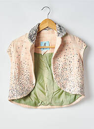 Gilet manches courtes fermeture boutonnée sur le devant rose MARCIANO femme