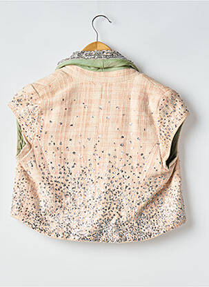 Gilet manches courtes fermeture boutonnée sur le devant rose MARCIANO femme