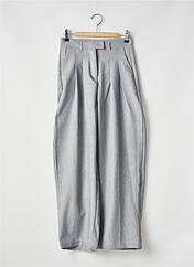 Pantalon droit gris SANS MARQUE pour femme seconde vue