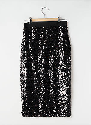 Jupe mi-longue coupe droite noir H&M femme