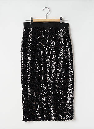 Jupe mi-longue coupe droite noir H&M femme