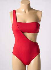 Maillot de bain 2 pièces rouge SANS MARQUE pour femme seconde vue