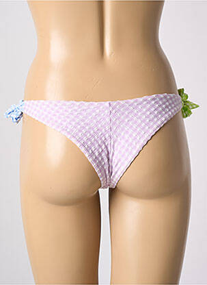 Bas de maillot de bain fermeture liens à nouer bikini orange CALZEDONIA femme