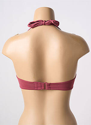 Haut de maillot de bain stretch haut soutien-gorge moulé rose SANS MARQUE femme