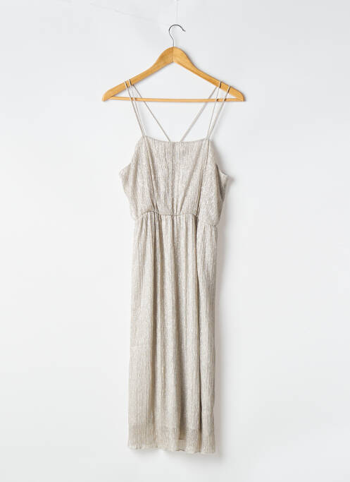Robe mi-longue gris ZARA pour femme