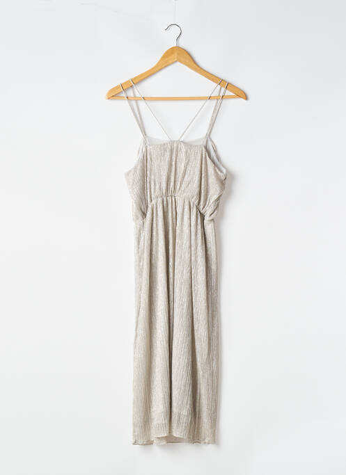 Robe mi-longue gris ZARA pour femme