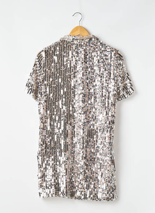 Robe courte argent ZARA pour femme
